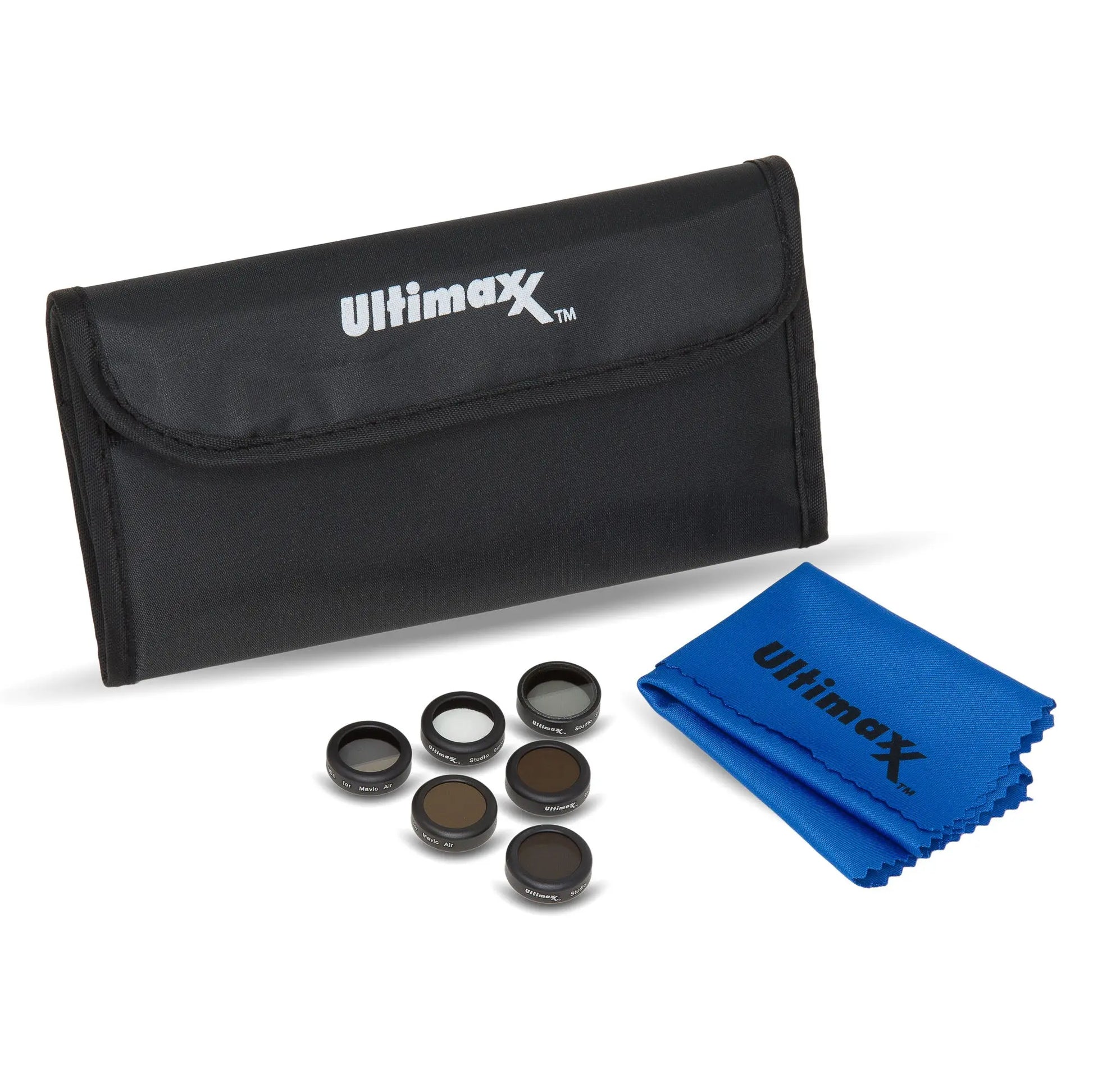 8 Piece Lens Filter Kit PLUS Cloth & Case for DJI Mavic Air Drone Quadcopter Ultimaxx