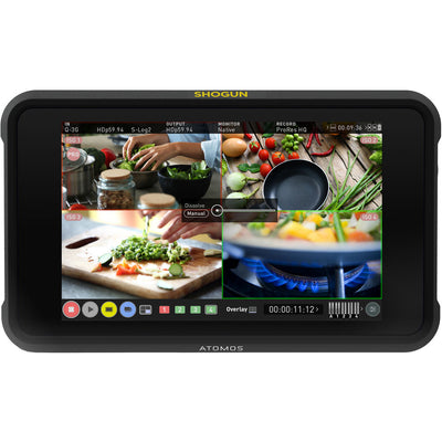 Atomos Shogun 7 HDR Pro/Cinema Monitor-Recorder-Switcher + EXT BATT + LED Light