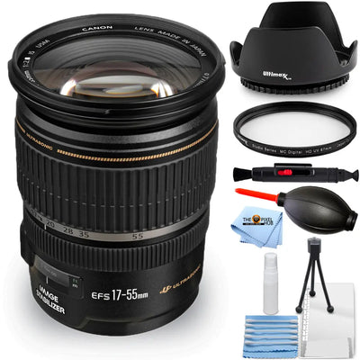 Canon EF-S 17-55mm f/2.8 IS USM Zoom Lens 1242B002 - Essential UV Filter Bundle Canon