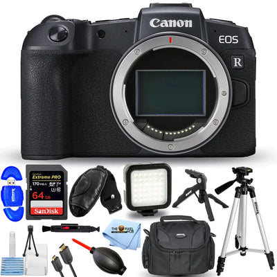 Canon EOS RP Mirrorless Digital Camera (Body Only) + 64GB + LED Light Kit Bundle Canon