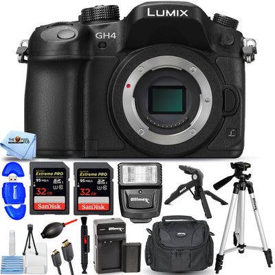 Panasonic Lumix DMC-GH4 Mirrorless Digital Camera Body - 15PC Accessory Bundle