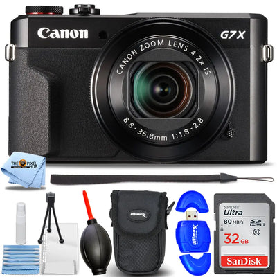 Canon PowerShot G7 X Mark II (Black) Starter Bundle Canon