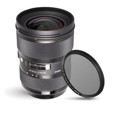 Sigma 24-35mm f/2 DG HSM Art Lens for Nikon F 588955 + UV Ultraviolet Filter