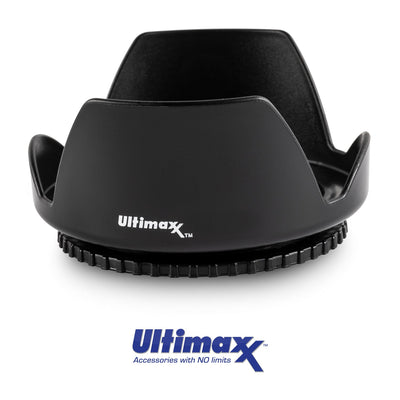 Hard Polaroid Tulip Camera Threaded Lens Hood 77mm (Prevents Lens Flare) Ultimaxx