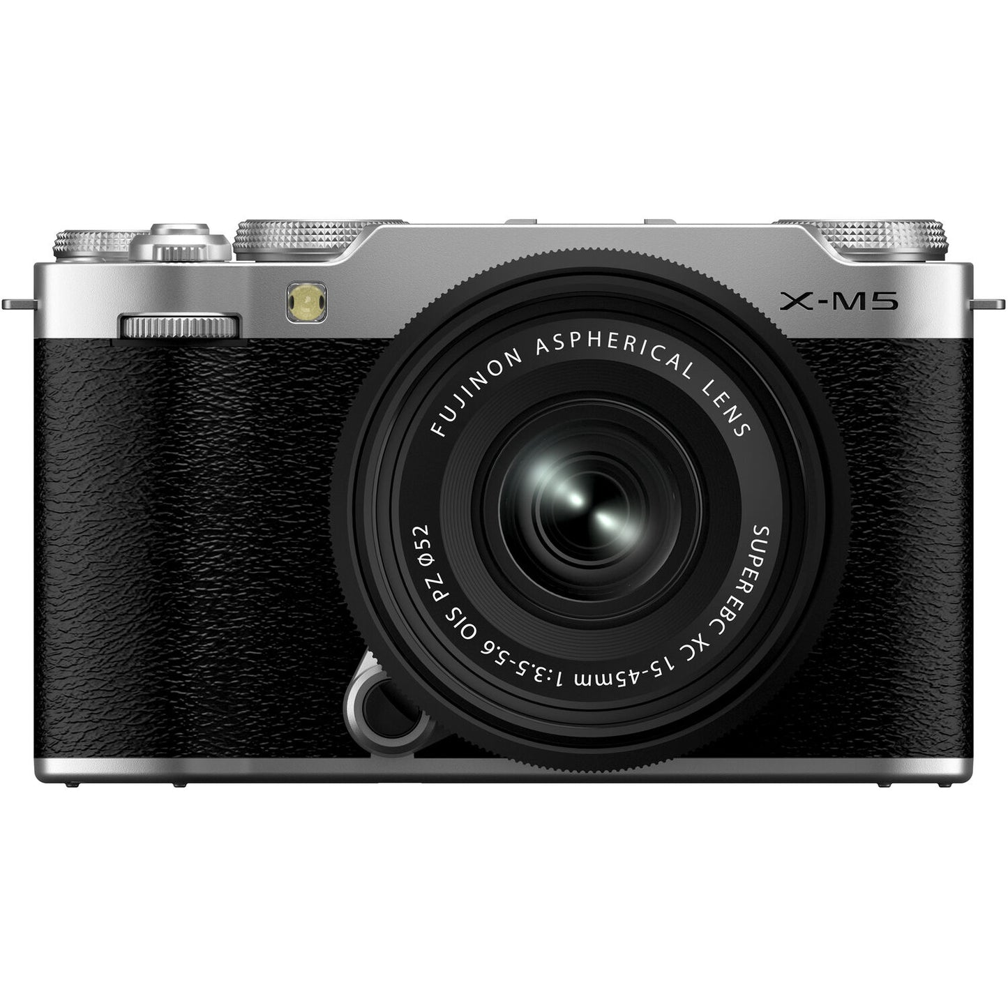 FUJIFILM X-M5 Mirrorless Camera with XC 15-45mm f/3.5-5.6 Lens (Silver) - Bundle