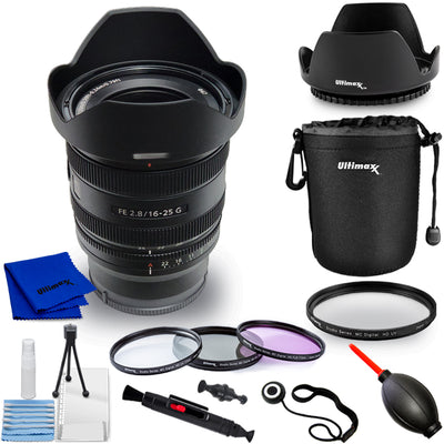 Sony FE 16-25mm f/2.8 G Lens (Sony E) SEL1625G - 10PC Accessory Bundle