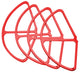 DJI Phantom 4 Quick Release Propeller Guard - Set of 4 RED Ultimaxx