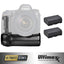 Pro Camera BG-E21 Battery Grip Replacement for 6D Mark II + 2 Extra Batteries