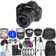 Nikon D5600 DSLR Camera with 18-55mm 1576 - 3 Lens Battery Top Value Bundle Nikon