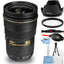 Nikon AF-S Nikkor 24-70mm f/2.8G ED Autofocus Lens (Black) 7PC Accessory Bundle Nikon