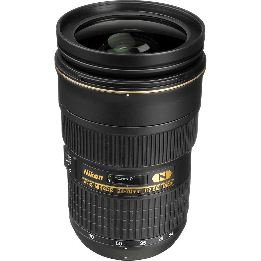Nikon AF-S Nikkor 24-70mm f/2.8G ED Autofocus Lens (Black) + Filter Kit Bundle Nikon