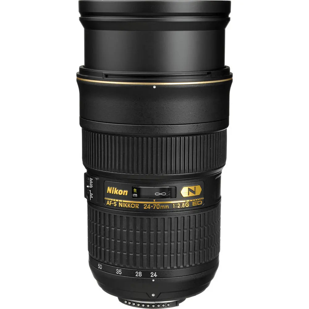 Nikon AF-S Nikkor 24-70mm f/2.8G ED Autofocus Lens (Black) + Filter Kit Bundle Nikon