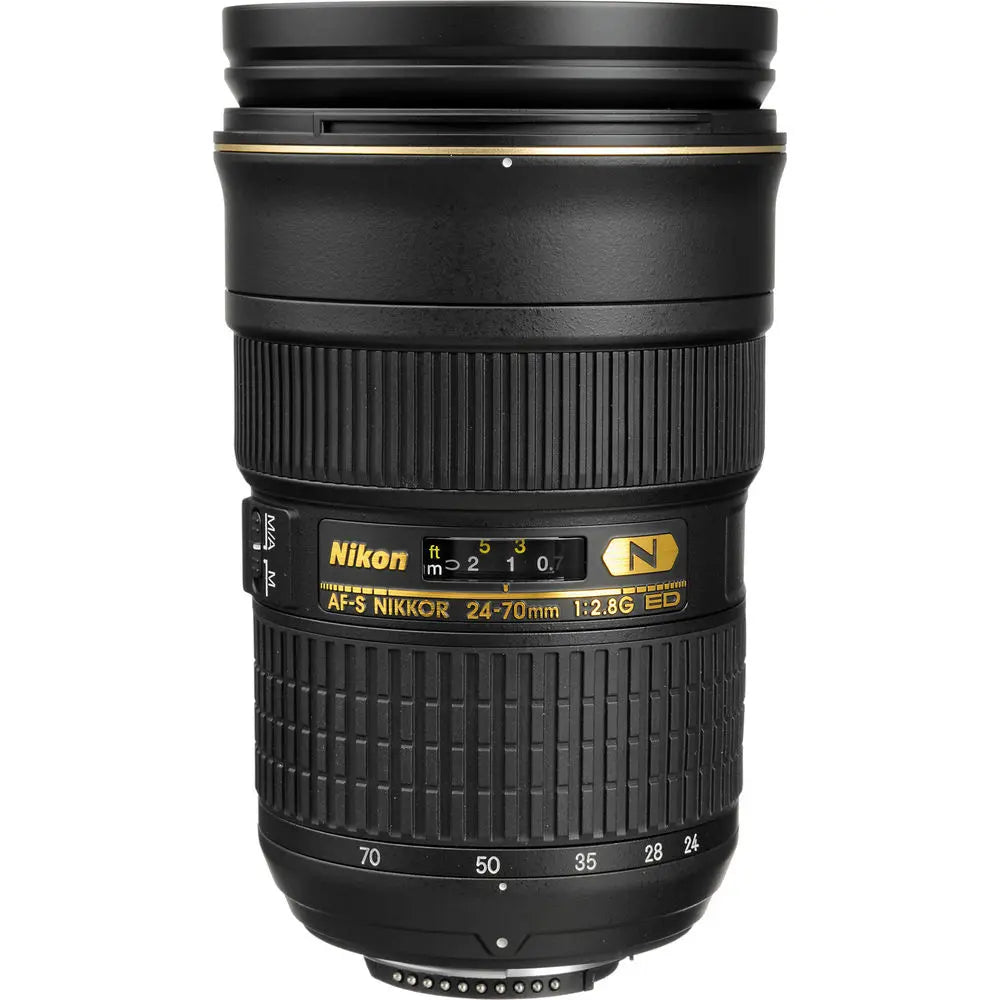 Nikon AF-S Nikkor 24-70mm f/2.8G ED Autofocus Lens (Black) + Filter Kit Bundle Nikon