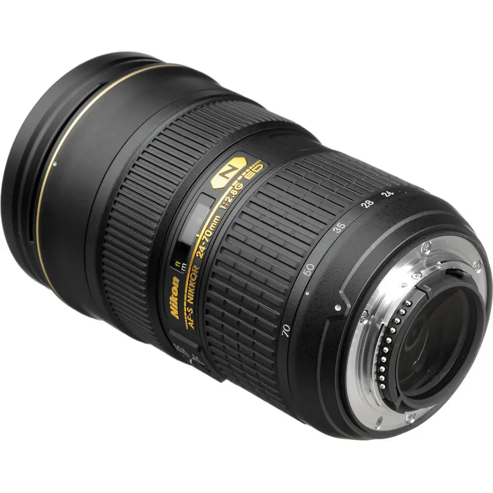 Nikon AF-S Nikkor 24-70mm f/2.8G ED Autofocus Lens (Black) + Filter Kit Bundle Nikon