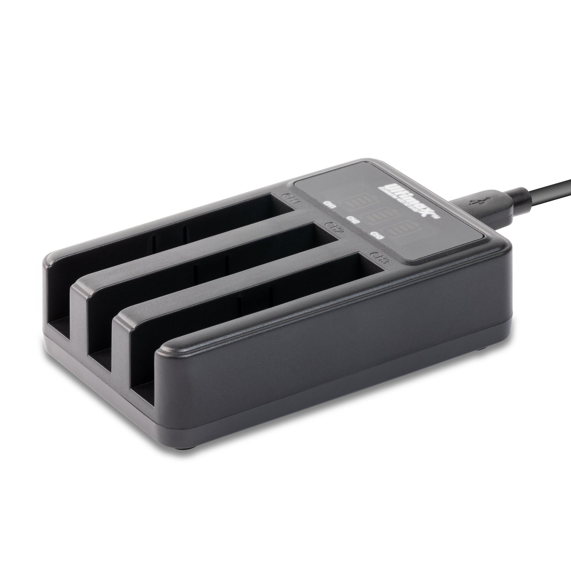 Ultimaxx Triple 3-Channel Charger Station for Insta360 One X2 with LED Display Ultimaxx