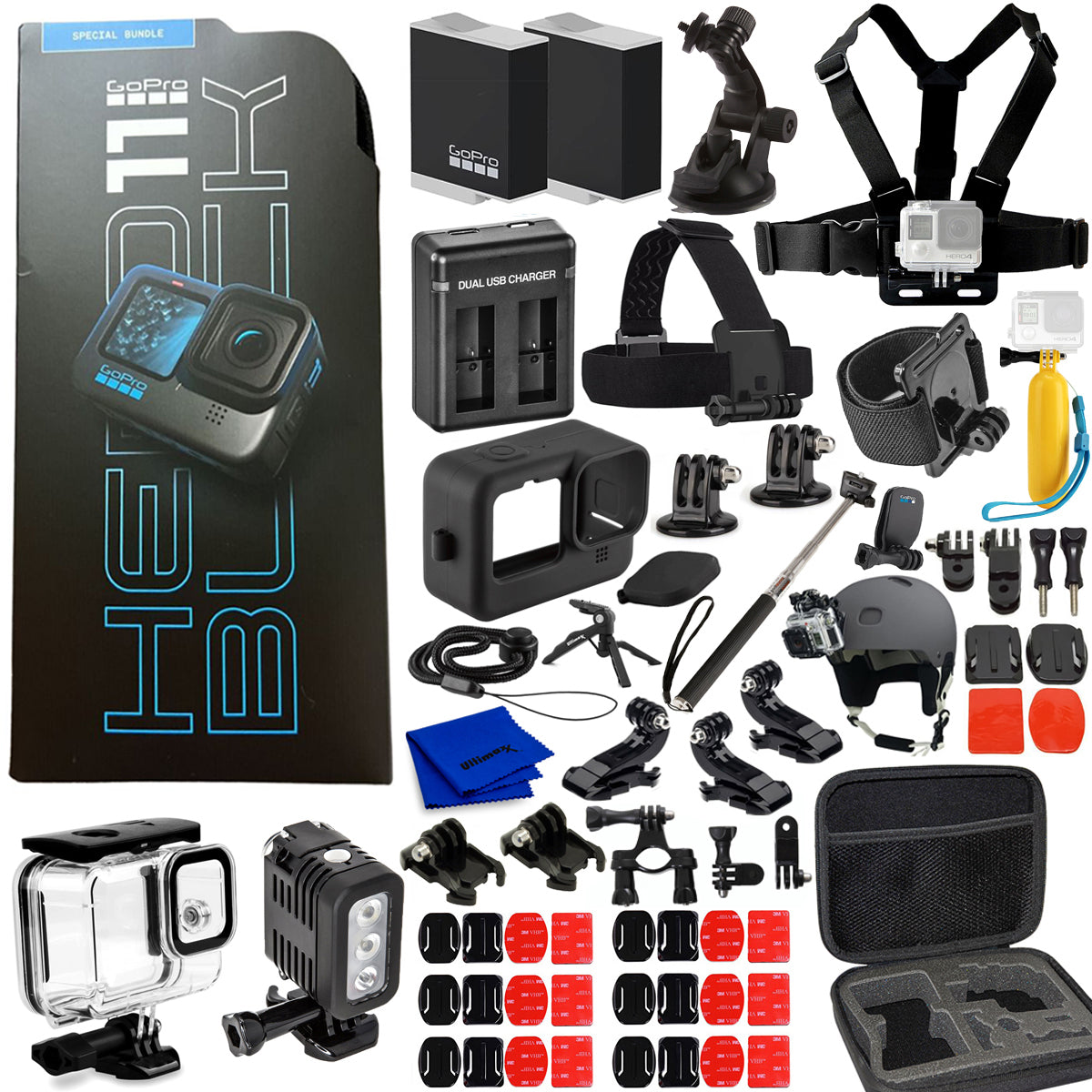 GoPro HERO11 Black Action Camera Specialty Bundle - 20PC Accessory Bundle