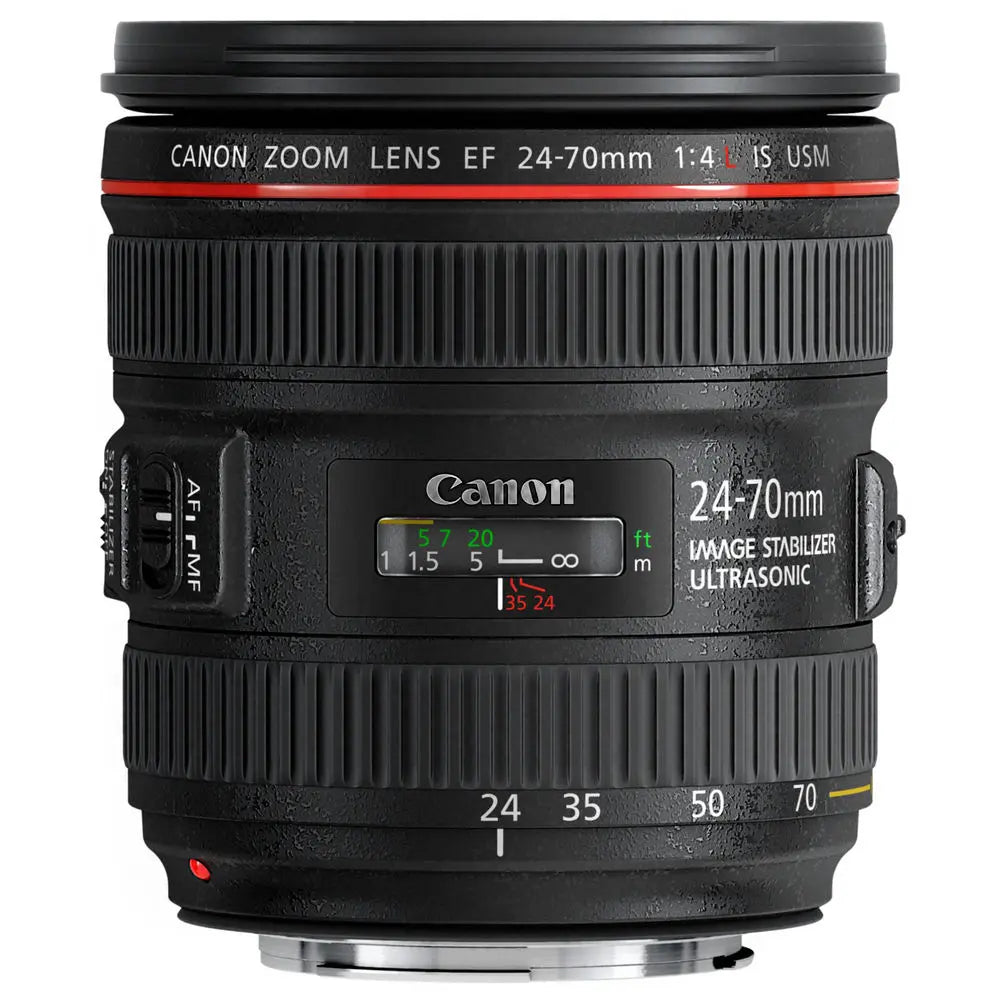 Canon EF 24-70mm f/4L IS USM Standard Zoom Lens - Essential UV Filter Bundle