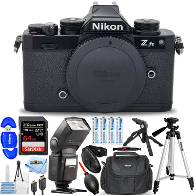 Nikon Zfc Mirrorless Camera (Body Only, Black) 1671 - 14PC Accessory Bundle