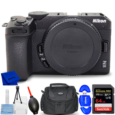 Nikon Z30 Mirrorless Camera (Body Only) 1737 - 7PC Accessory Bundle