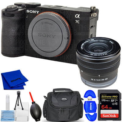 Sony a7C II Mirrorless Camera with 28-60mm Lens (Black) - ILCE-7CM2L/B