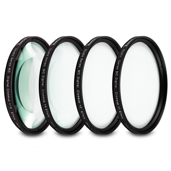 Kit Filtri Macro Close-up 77mm (+1,+2,+4,+10) | Per Canon, Nikon, Sony, Ecc. | Con Borsa E Coprilente