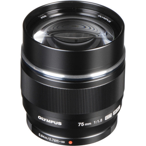 Olympus M.Zuiko Digital ED 75mm f/1.8 Lens (Black)