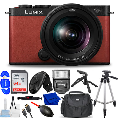 Panasonic Lumix S9 Mirrorless Camera with S 20-60mm Lens (Crimson Red) Kit