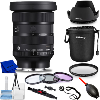 Sigma 24-70mm f/2.8 DG DN II Art Lens (Sony E) 57A965 - 10PC Accessory Bundle