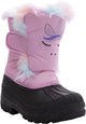 AQUAKIX Pink Unicorn Print With Rainbow Fur Snow Boots (T5) AQUAKIX