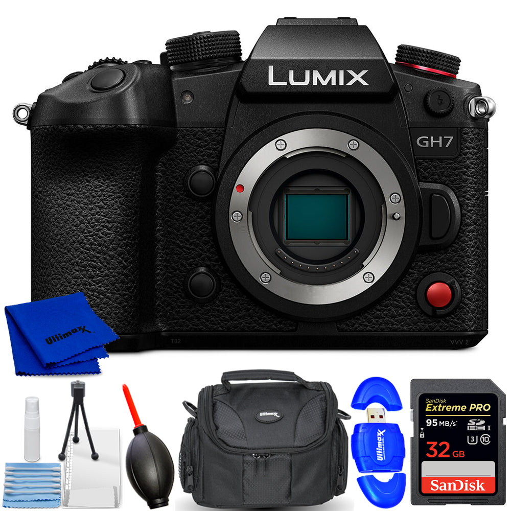 Panasonic Lumix GH7 Mirrorless Camera (Body) DC-GH7BODY - 7PC Accessory Bundle