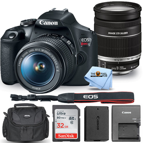 Canon EOS Rebel T7 with EF-S 18-55mm f/3.5-5.6 IS II Lens Bundle 6