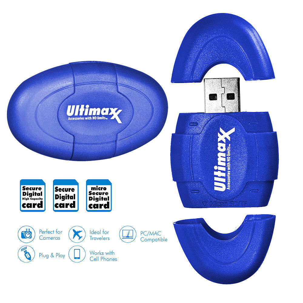 ULTIMAXX Multi High Speed SD SDHC SDXC Micro SD Card Reader