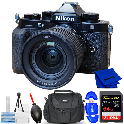 Nikon Zf Mirrorless Camera with 24-70mm f/4 Lens 1772 - 7PC Accessory Bundle