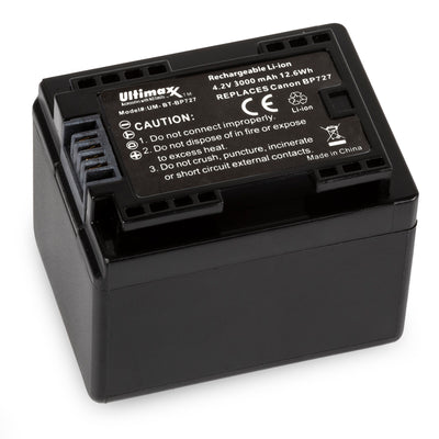 Replacement Battery for Canon HFR800 HFR 800 - 3000 mah