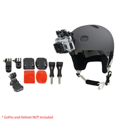 Curved Adhesive Helmet Side Mount for GoPro HERO9 8 7 6 5 4 3+ Sport Camera Kit