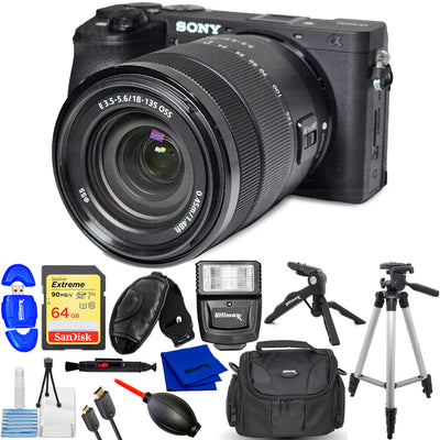 Click to enlarge
Sony a6600 Mirrorless Camera with 18-135mm Lens ILCE6600M/B - 12PC Accessory Kit