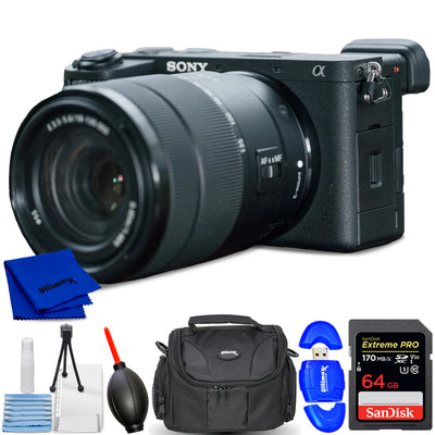 Sony a6700 Mirrorless Camera with 18-135mm Lens ILCE-6700M/B - 7PC Accessory Kit