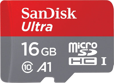 Sandisk Ultra 16GB Micro SDHC UHS-I Card 98MB/s U1 A1 - SDSQUAR-016G-GN6MA