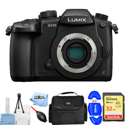 Panasonic Lumix DC-GH5 Mirrorless Micro 4/3 Digital Camera - 32GB Bundle