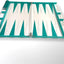 Lucite Acrylic Backgammon Set 18" Large Premium Board + Pieces (Clear Turquois)