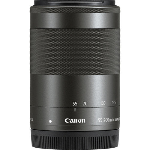 Canon EF-M 55-200mm f/4.5-6.3 IS STM Lens (Black) - 9517B002