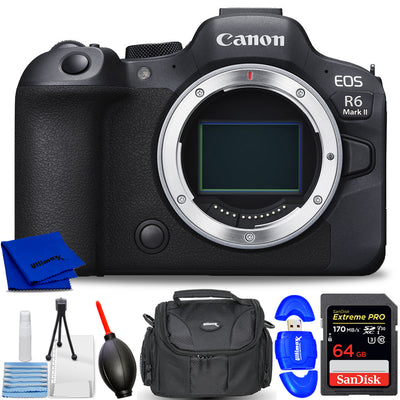 Canon EOS R6 Mark II Mirrorless Camera 5666C002 - 7PC Accessory Bundle