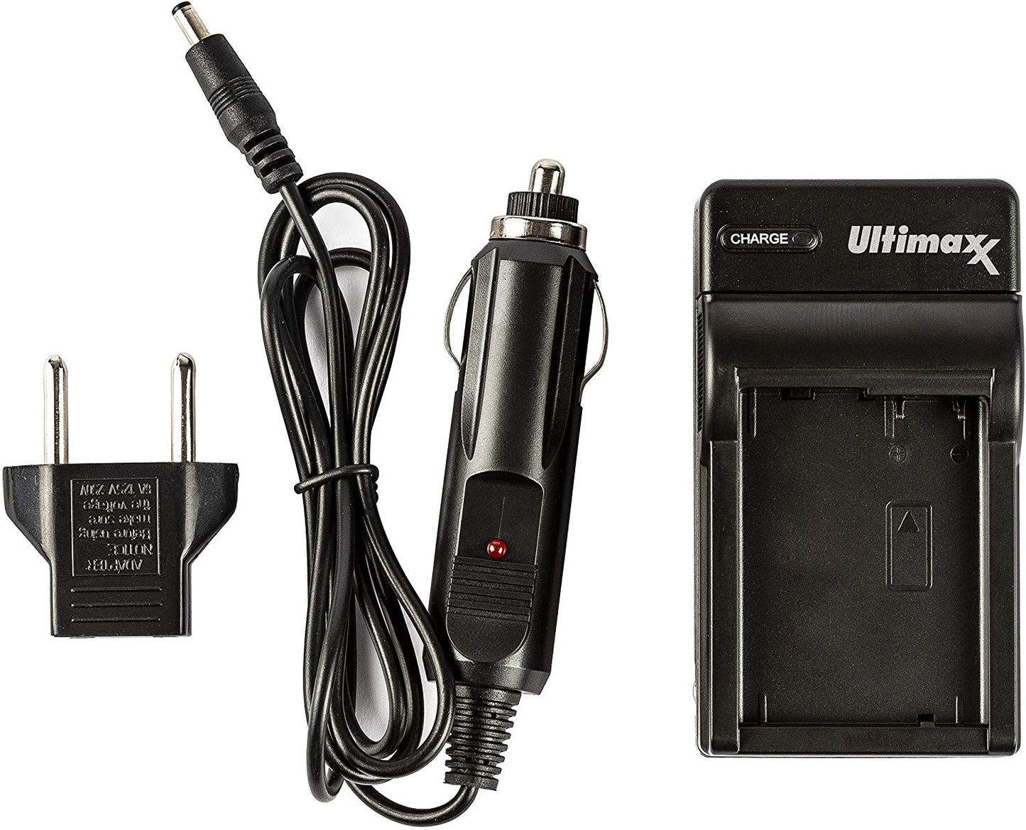 ULTIMAXX Travel Charger + Replacement Battery for Canon LPE6