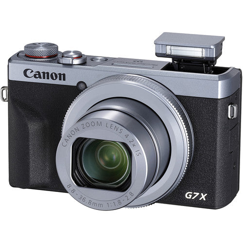 Canon PowerShot G7 X Mark III Digital Camera (Silver) - Essential 32GB Bundle