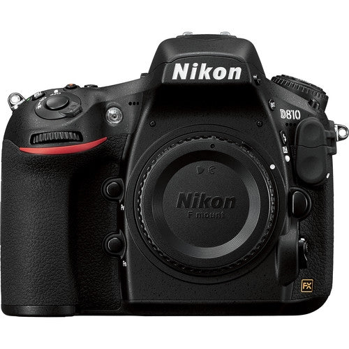 Nikon D810 36.3MP DSLR Camera (Body Only) 1542 - 10PC Accessory Bundle