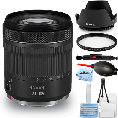 Canon RF 24-105mm f/4-7.1 IS STM Lens 4111C002 + UV Filter Bundle Open Box