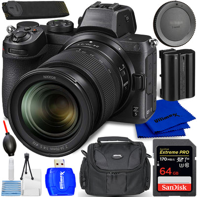 Nikon Z5 Mirrorless Camera with 24-70mm f/4 Lens Kit - 7PC Accessory Bundle