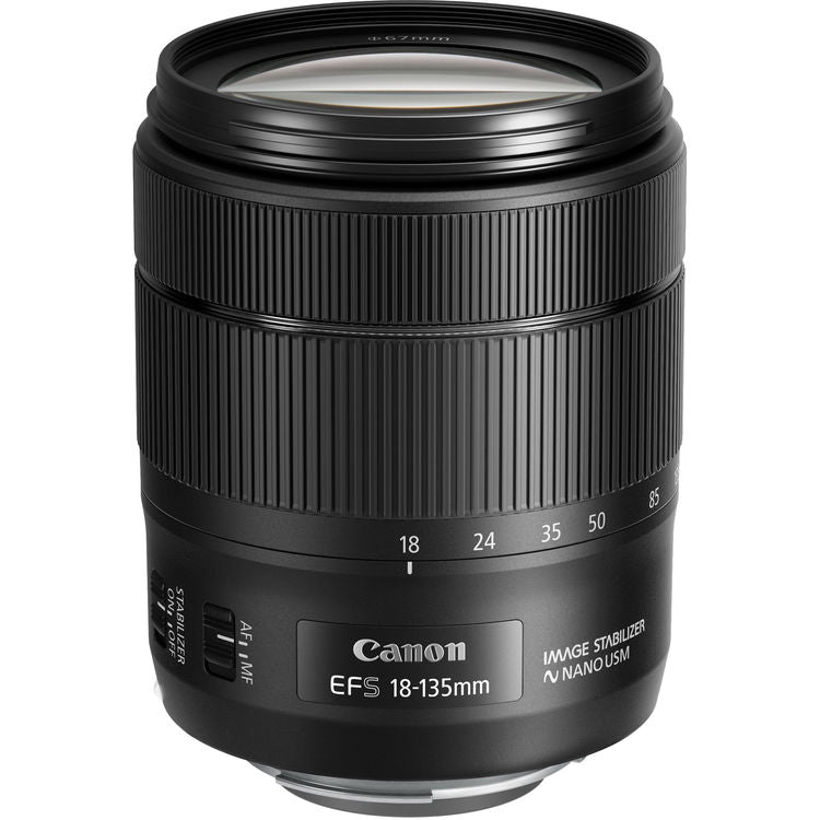 Canon EF-S 18-135mm f/3.5-5.6 IS USM Lens - Essential UV Filter Bundle