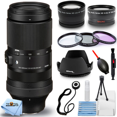 Sigma 100-400mm f/5-6.3 DG DN OS Contemporary Lens (FUJIFILM X) - 10PC Bundle