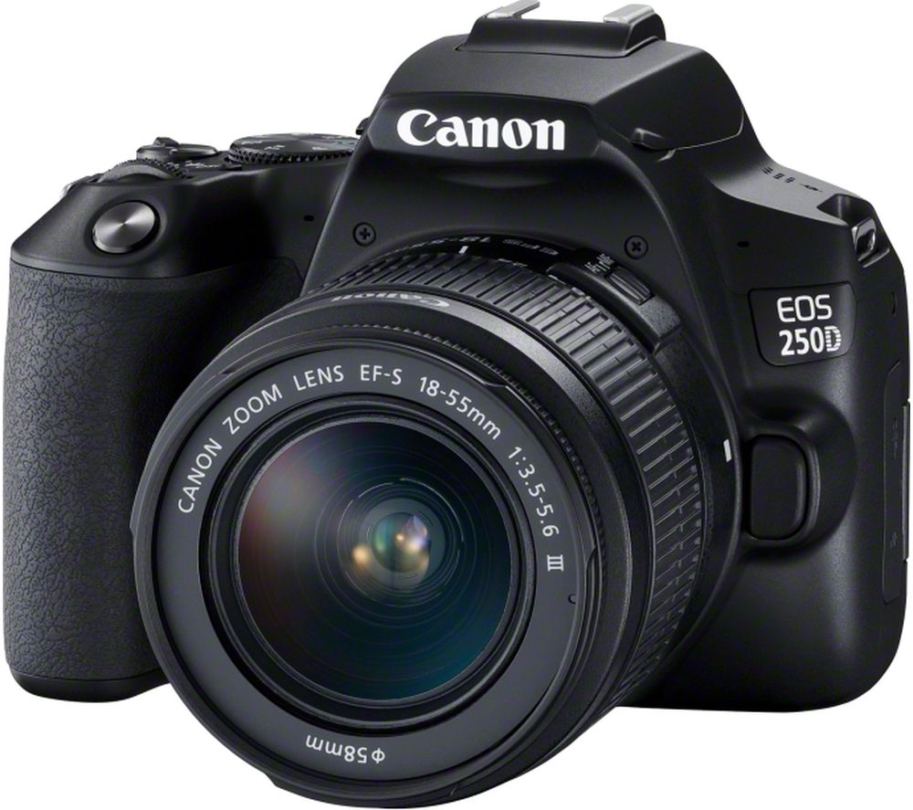 Canon EOS 250D/Rebel SL3 with 18-55mm f/3.5-5.6 III Lens + Extreme 32GB and Case